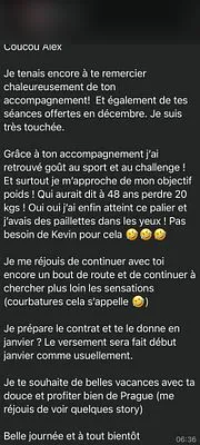 Avis client — capture d'écran