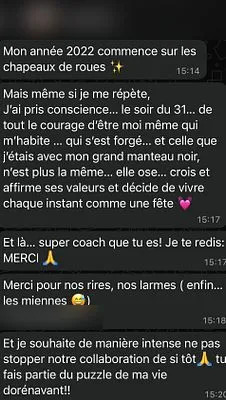 Avis client — capture d'écran
