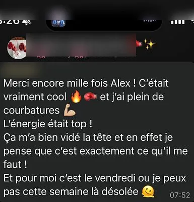 Avis client — capture d'écran